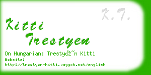 kitti trestyen business card